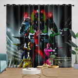 Laden Sie das Bild in den Galerie-Viewer, Power Rangers Curtains Blackout Window Drapes Room Decoration