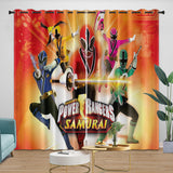 Laden Sie das Bild in den Galerie-Viewer, Power Rangers Curtains Blackout Window Drapes Room Decoration
