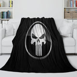 Laden Sie das Bild in den Galerie-Viewer, Punisher Blanket Pattern Flannel Kids Room Throw