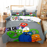 Laden Sie das Bild in den Galerie-Viewer, Rainbow Friends Bedding Set Quilt Cover Without Filler