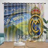 Laden Sie das Bild in den Galerie-Viewer, Real Madrid C.F Curtains Blackout Window Drapes Kids Room Decoration
