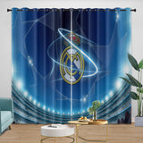Laden Sie das Bild in den Galerie-Viewer, Real Madrid C.F Curtains Blackout Window Drapes Kids Room Decoration