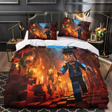 Laden Sie das Bild in den Galerie-Viewer, Roblox Bedding Set Kids Quilt Pattern Duvet Cover Without Filler