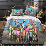 Laden Sie das Bild in den Galerie-Viewer, Roblox Bedding Set Kids Quilt Pattern Duvet Cover Without Filler