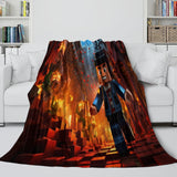 Laden Sie das Bild in den Galerie-Viewer, Roblox Blanket Flannel Pattern Throw Kids Room Decoration