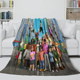 Laden Sie das Bild in den Galerie-Viewer, Roblox Blanket Flannel Pattern Throw Kids Room Decoration