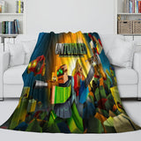 Laden Sie das Bild in den Galerie-Viewer, Roblox Pattern Blanket Flannel Throw Room Decoration