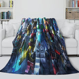 Laden Sie das Bild in den Galerie-Viewer, Roblox Pattern Blanket Flannel Throw Room Decoration