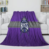 Laden Sie das Bild in den Galerie-Viewer, Sacramento Kings Blanket Flannel Fleece Throw Room Decoration