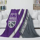 Laden Sie das Bild in den Galerie-Viewer, Sacramento Kings Blanket Flannel Fleece Throw Room Decoration