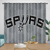 Laden Sie das Bild in den Galerie-Viewer, San Antonio Spurs Curtains Blackout Window Drapes Room Decoration