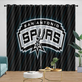 Laden Sie das Bild in den Galerie-Viewer, San Antonio Spurs Curtains Blackout Window Drapes Room Decoration