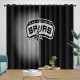 Laden Sie das Bild in den Galerie-Viewer, San Antonio Spurs Curtains Blackout Window Drapes Room Decoration