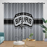 Laden Sie das Bild in den Galerie-Viewer, San Antonio Spurs Curtains Blackout Window Drapes Room Decoration