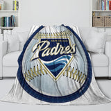 Laden Sie das Bild in den Galerie-Viewer, San Diego Padres Blanket Flannel Throw Room Decoration