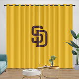 Laden Sie das Bild in den Galerie-Viewer, San Diego Padres Curtains Blackout Window Drapes Room Decoration