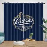 Laden Sie das Bild in den Galerie-Viewer, San Diego Padres Curtains Blackout Window Drapes Room Decoration