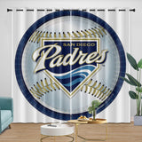 Laden Sie das Bild in den Galerie-Viewer, San Diego Padres Curtains Blackout Window Drapes Room Decoration