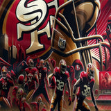 Laden Sie das Bild in den Galerie-Viewer, San Francisco 49ers Bedding Set Duvet Cover Without Filler