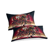 Laden Sie das Bild in den Galerie-Viewer, San Francisco 49ers Bedding Set Duvet Cover Without Filler