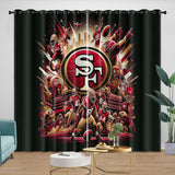 Laden Sie das Bild in den Galerie-Viewer, San Francisco 49ers Curtains Blackout Window Drapes Kids Room Decoration