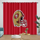 Laden Sie das Bild in den Galerie-Viewer, San Francisco 49ers Curtains Blackout Window Drapes Kids Room Decoration