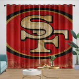 Laden Sie das Bild in den Galerie-Viewer, San Francisco 49ers Curtains Blackout Window Drapes Room Decoration