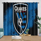 Laden Sie das Bild in den Galerie-Viewer, San Jose Earthquakes Curtains Blackout Window Drapes Room Decoration