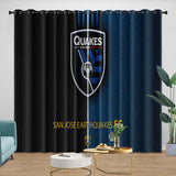 Laden Sie das Bild in den Galerie-Viewer, San Jose Earthquakes Curtains Blackout Window Drapes Room Decoration