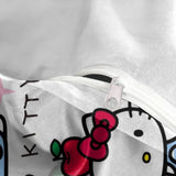 Laden Sie das Bild in den Galerie-Viewer, Sanrio Hello Kitty Bettwäsche-Set, Steppdecke, Bettbezug ohne Füllstoff