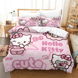 Laden Sie das Bild in den Galerie-Viewer, Sanrio Hello Kitty Bettwäsche-Set, Steppdecke, Bettbezug ohne Füllstoff