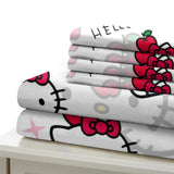 Laden Sie das Bild in den Galerie-Viewer, Sanrio Hello Kitty Bettwäsche-Set, Steppdecke, Bettbezug ohne Füllstoff