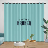 Laden Sie das Bild in den Galerie-Viewer, Seattle Kraken Curtains Blackout Window Drapes Room Decoration