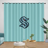 Laden Sie das Bild in den Galerie-Viewer, Seattle Kraken Curtains Blackout Window Drapes Room Decoration