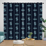 Laden Sie das Bild in den Galerie-Viewer, Seattle Kraken Curtains Blackout Window Drapes Room Decoration