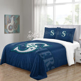 Laden Sie das Bild in den Galerie-Viewer, Seattle Mariners Bedding Set Quilt Cover Without Filler