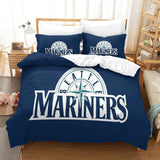 Laden Sie das Bild in den Galerie-Viewer, Seattle Mariners Bedding Set Quilt Cover Without Filler