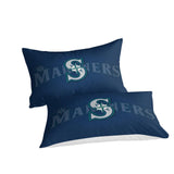 Laden Sie das Bild in den Galerie-Viewer, Seattle Mariners Bedding Set Quilt Cover Without Filler