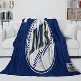 Laden Sie das Bild in den Galerie-Viewer, Seattle Mariners Blanket Flannel Throw Room Decoration