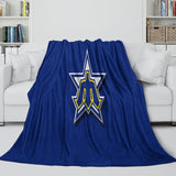 Laden Sie das Bild in den Galerie-Viewer, Seattle Mariners Blanket Flannel Throw Room Decoration