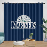 Laden Sie das Bild in den Galerie-Viewer, Seattle Mariners Curtains Blackout Window Drapes Room Decoration
