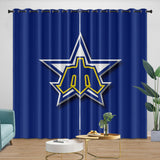 Laden Sie das Bild in den Galerie-Viewer, Seattle Mariners Curtains Blackout Window Drapes Room Decoration