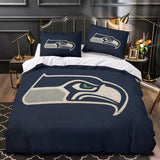 Laden Sie das Bild in den Galerie-Viewer, Seattle Seahawks Bedding Set Duvet Cover Without Filler