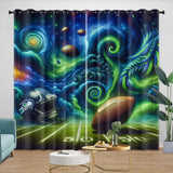 Laden Sie das Bild in den Galerie-Viewer, Seattle Seahawks Curtains Blackout Window Drapes Room Decoration