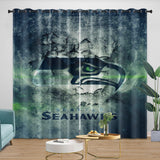 Laden Sie das Bild in den Galerie-Viewer, Seattle Seahawks Curtains Blackout Window Drapes Room Decoration