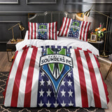 Laden Sie das Bild in den Galerie-Viewer, Seattle Sounders FC Bedding Set Duvet Cover Without Filler