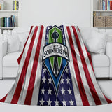 Laden Sie das Bild in den Galerie-Viewer, Seattle Sounders FC Blanket Flannel Fleece Throw Room Decoration