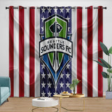 Laden Sie das Bild in den Galerie-Viewer, Seattle Sounders FC Curtains Blackout Window Drapes Room Decoration