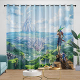 Laden Sie das Bild in den Galerie-Viewer, Shangri-La Frontier Curtains Blackout Window Drapes Room Decoration