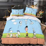 Laden Sie das Bild in den Galerie-Viewer, Snoopy Duvet Cover Kids Room Bedding Set Without Filler